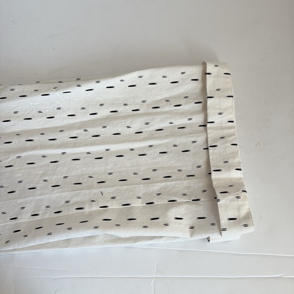 Illa Illa linen cream white pantsuit black detail button close criss cross strap - Picture 14 of 16